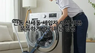 안동 신세동 세입자, 이사 비용 똑똑하게 관리하는 방법!